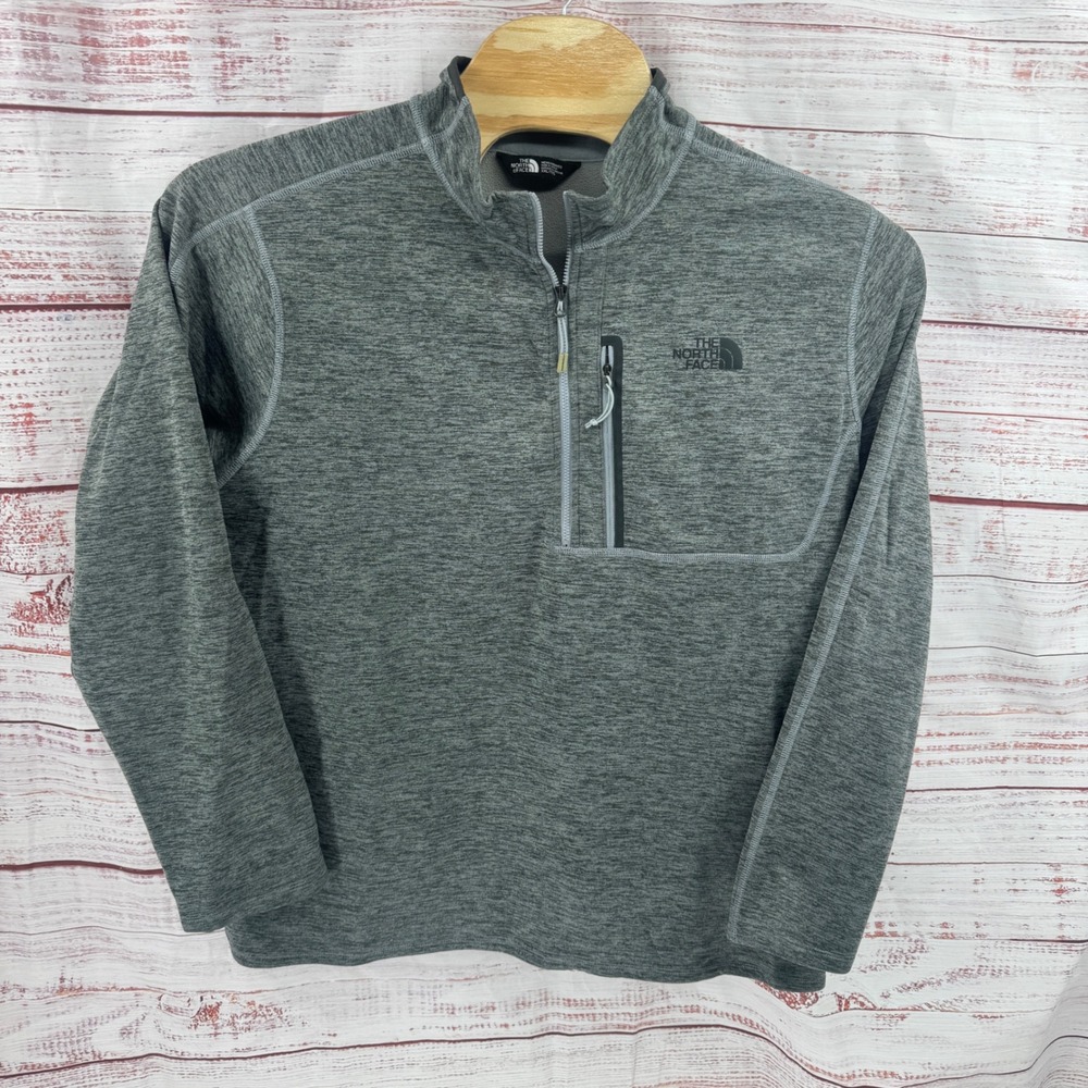 The North Face Sweater Mens 2XL Skyline 1/2 Zip Fleece Pullover Grey Heather